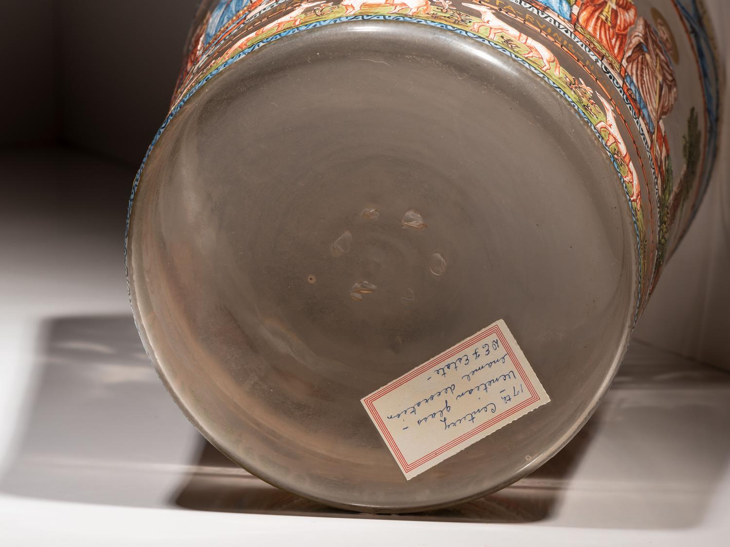 A Venetian Enameled Glass Beaker