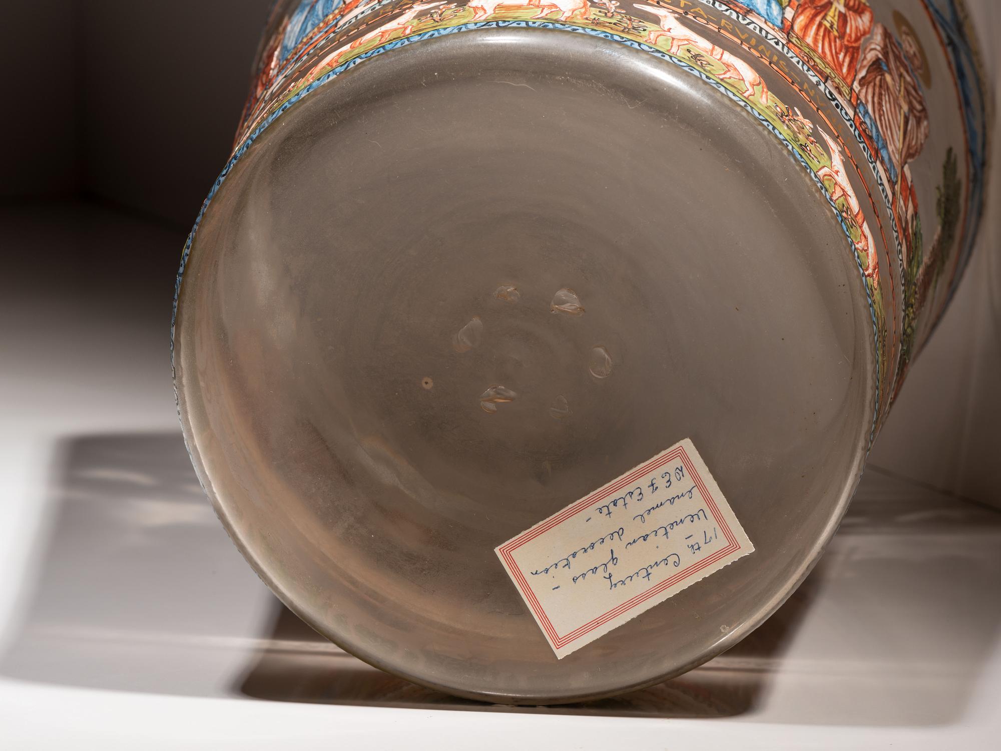 A Venetian Enameled Glass Beaker