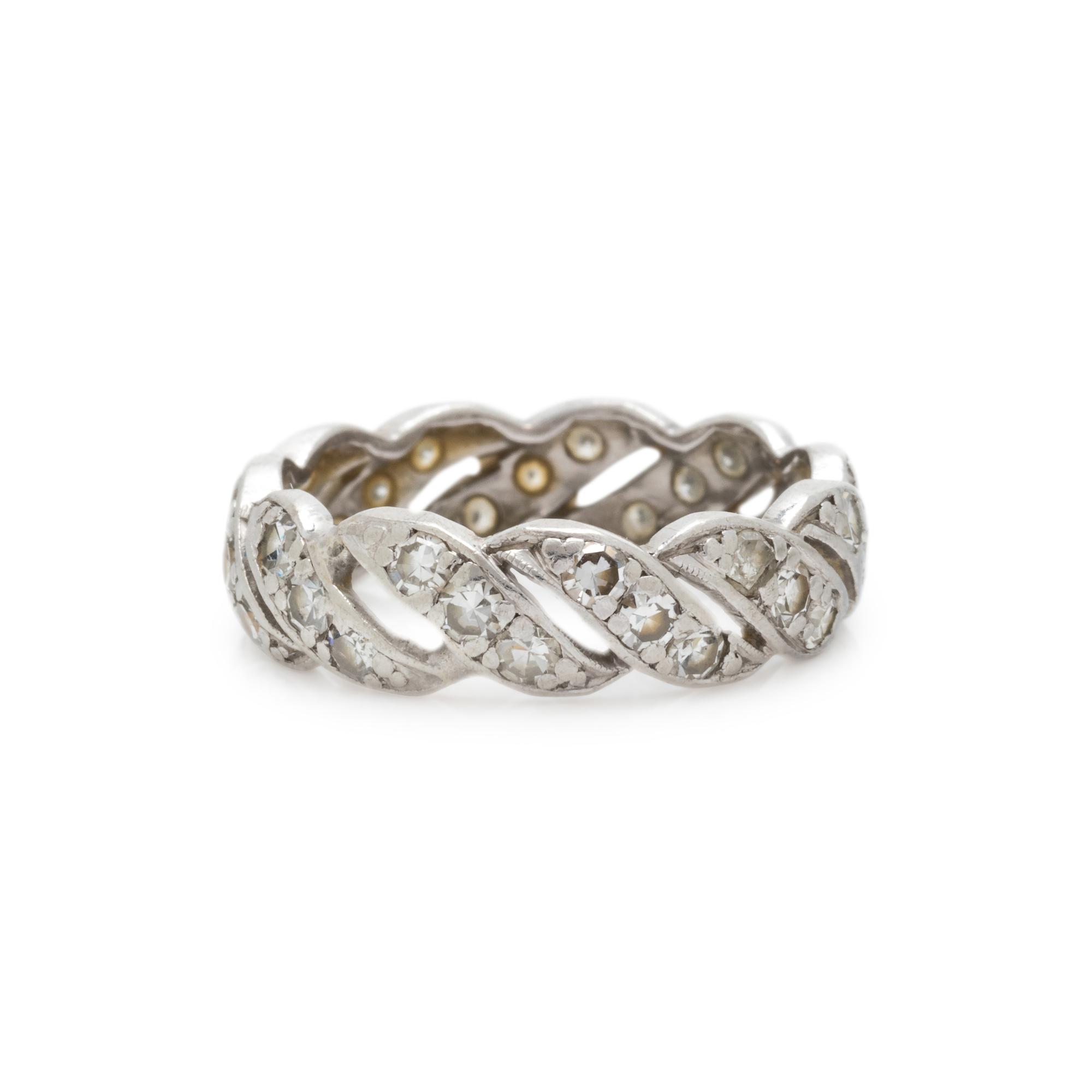 PLATINUM AND DIAMOND RING