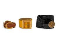 Collection of Five Designer Accessories: Four Galanos, One Chloé