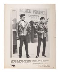 [BLACK PANTHERS]. The Racist Dog Policemen must Withdraw Immediately from our Communities . Oakland, CA: Black Panther Party, ca 1971.