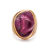 BURLE MARX, YELLOW GOLD AND TOURMALINE RING