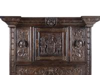 A Renaissance Style Carved Oak Cabinet