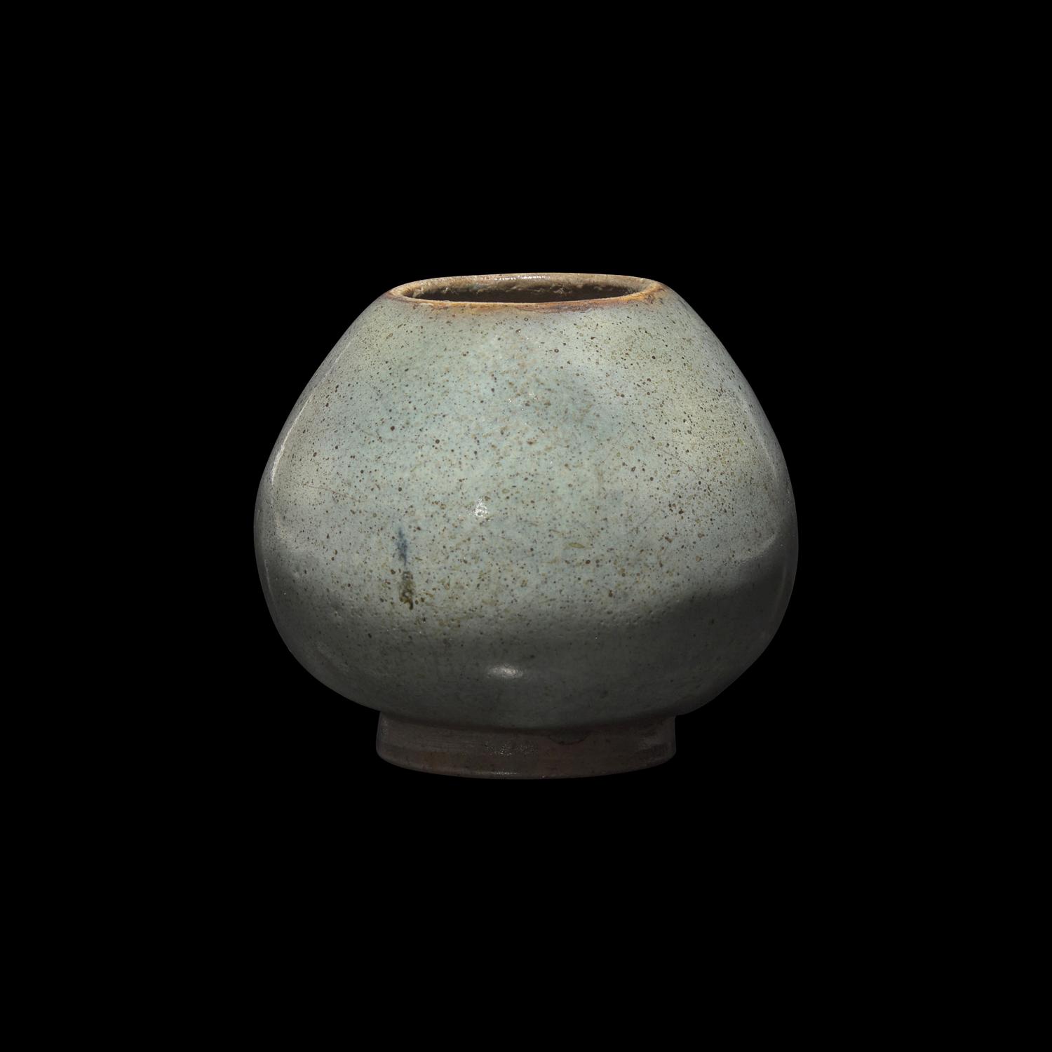 A Chinese Junyao Stoneware 'Lotus Bud' Water Dropper 钧窑蓝釉蓮苞式水盂