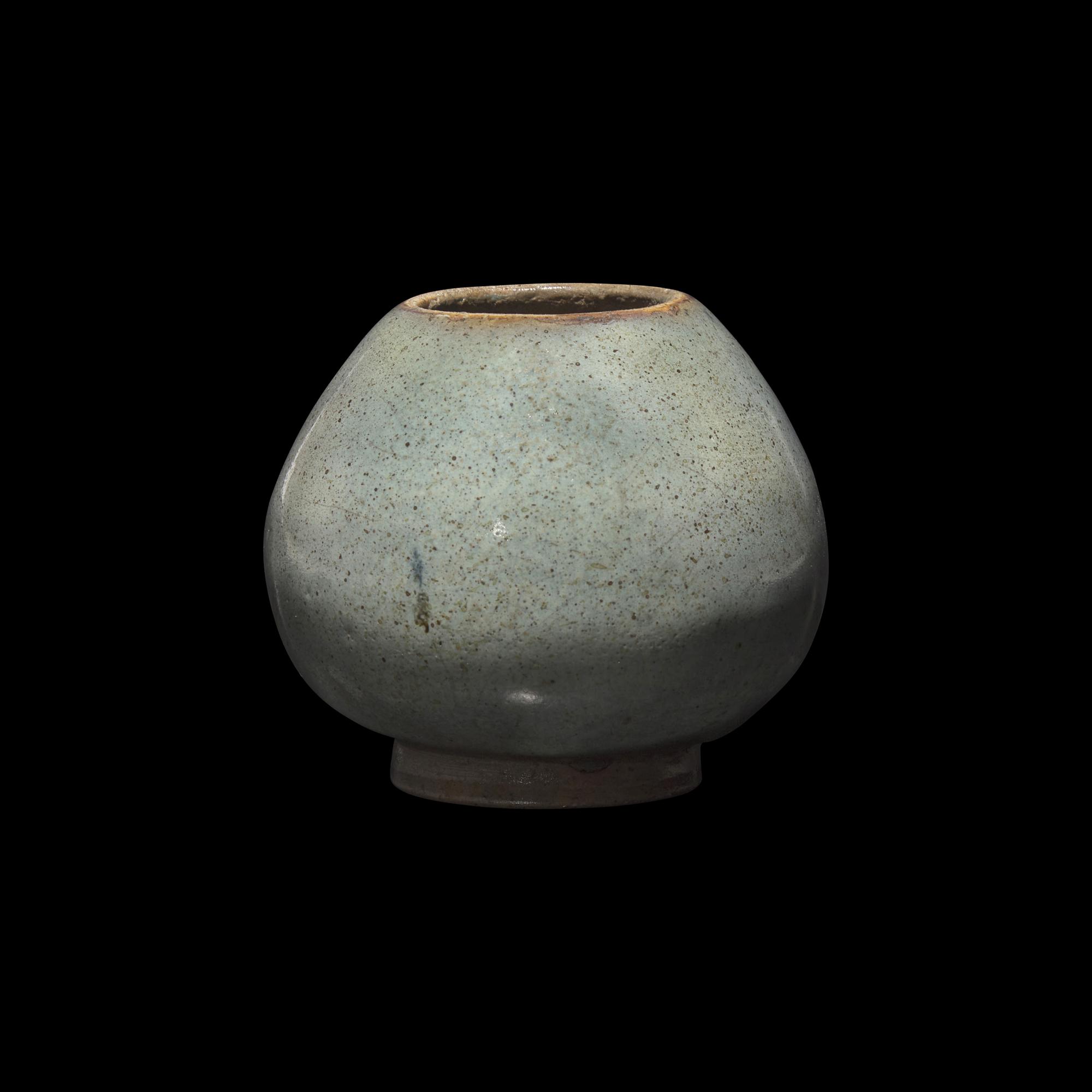 A Chinese Junyao Stoneware 'Lotus Bud' Water Dropper 钧窑蓝釉蓮苞式水盂
