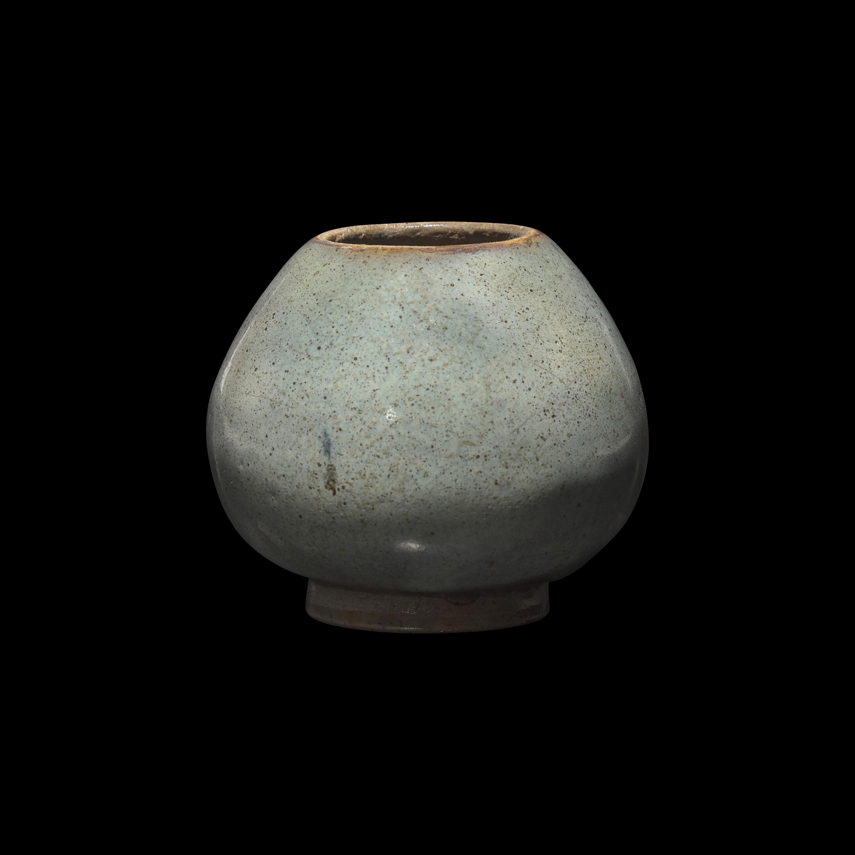 A Chinese Junyao Stoneware 'Lotus Bud' Water Dropper 钧窑蓝釉蓮苞式水盂