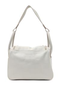 An Hermes Gris Pearle Swift Lindy 30 Handbag, 12" x 7.5" x 6.5".