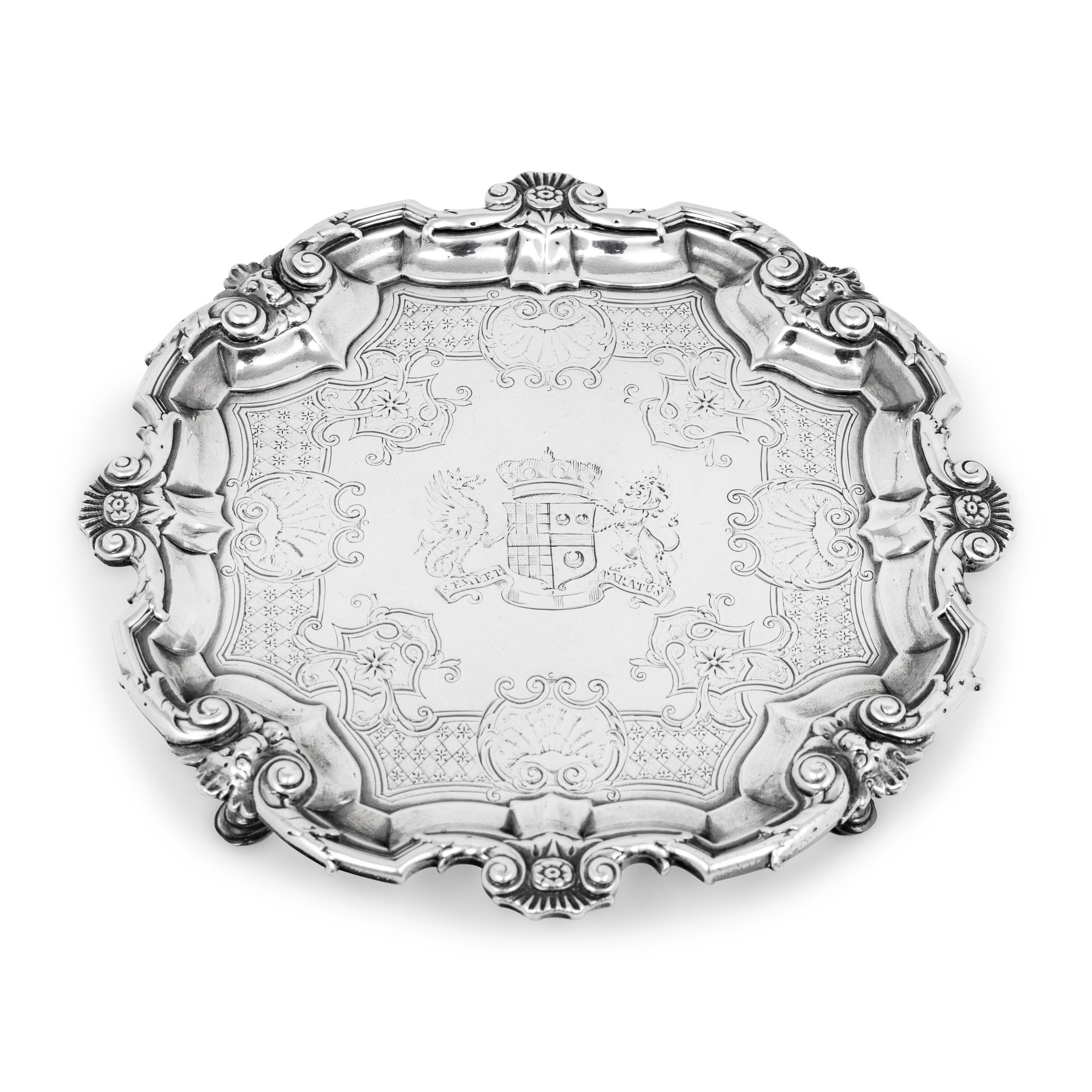 A George II Silver Waiter
