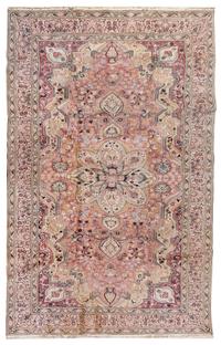 A Turkish Ghiordes Wool Rug Approximately 9 feet x 6 feet. — FIRST HALF 20TH CENTURY