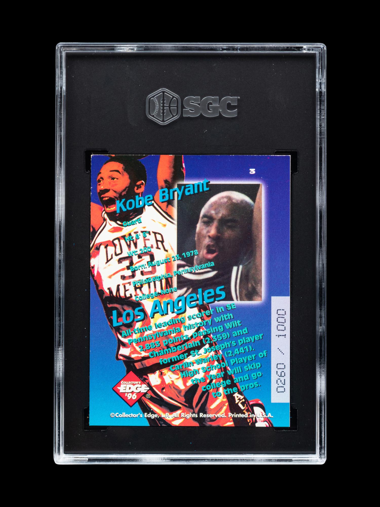 A Group of 1996-97 Collector's Edge Kobe Bryant Rookie Basketball Cards,