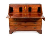 A Chippendale Mahogany Slant-Front Desk — CIRCA 1790