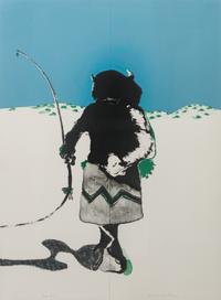 Fritz Scholder, (American, 1937-2005), The Buffalo Dancer