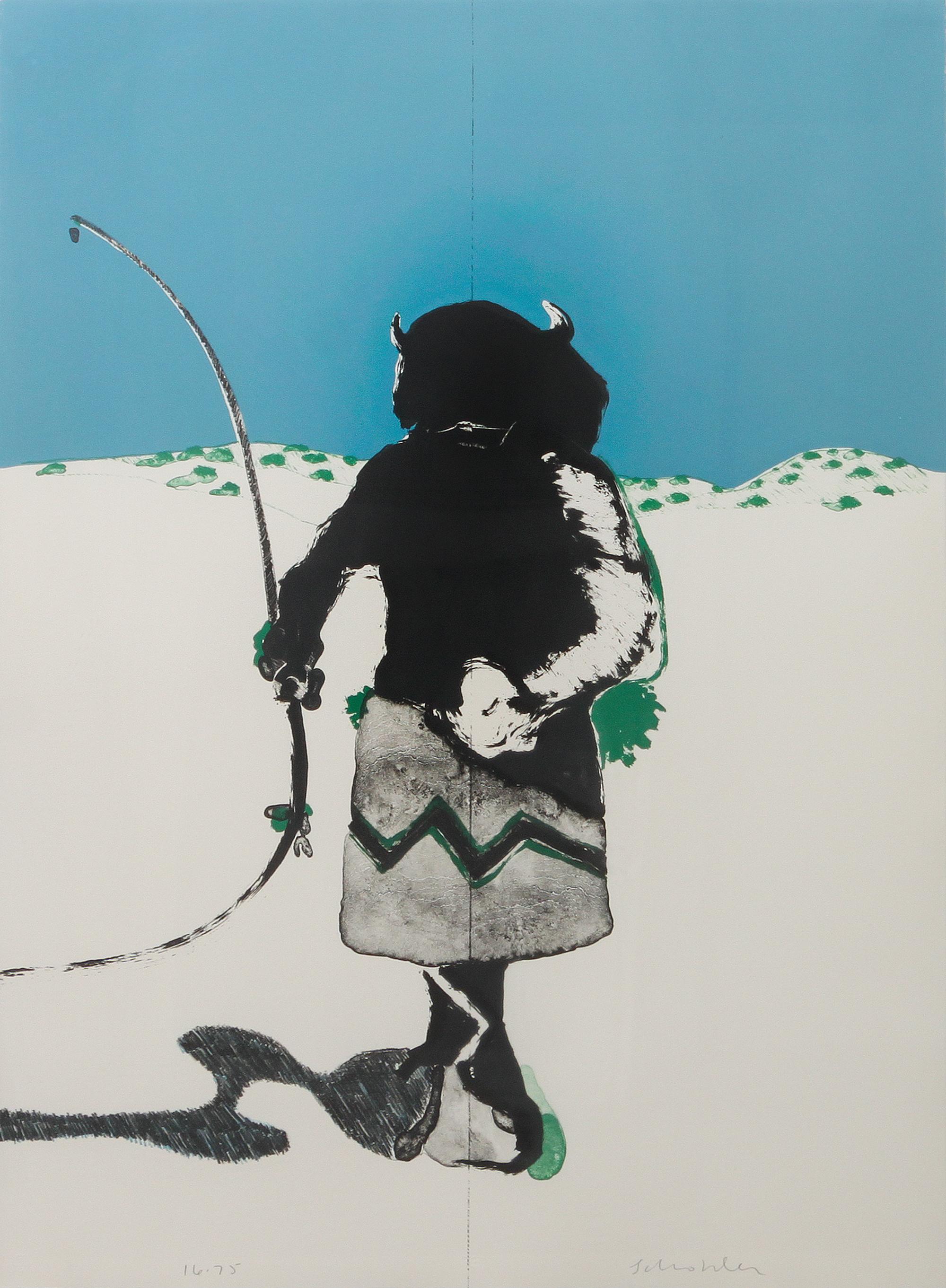 Fritz Scholder, (American, 1937-2005), The Buffalo Dancer