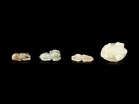 Four Chinese Jade Carvings of Animals
