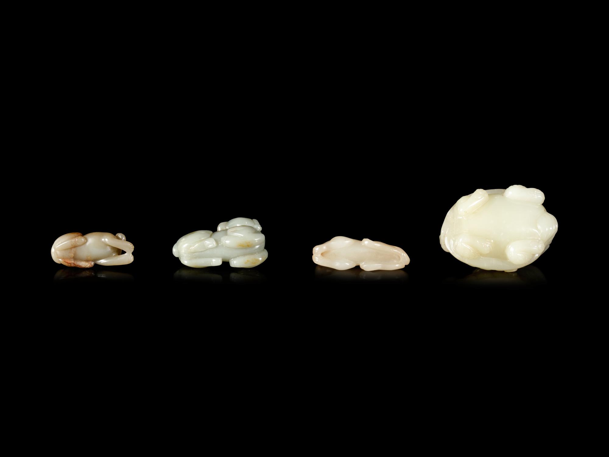 Four Chinese Jade Carvings of Animals