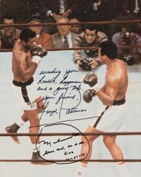 A Muhammad Ali and Floyd Patterson Dual Signed Autograph