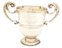 An English Silver Loving Cup, George Nathan & Ridley Hayes, Chester, 1906, monogrammed