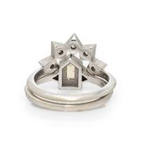 COLORED DIAMOND RING AND DIAMOND RING JACKET