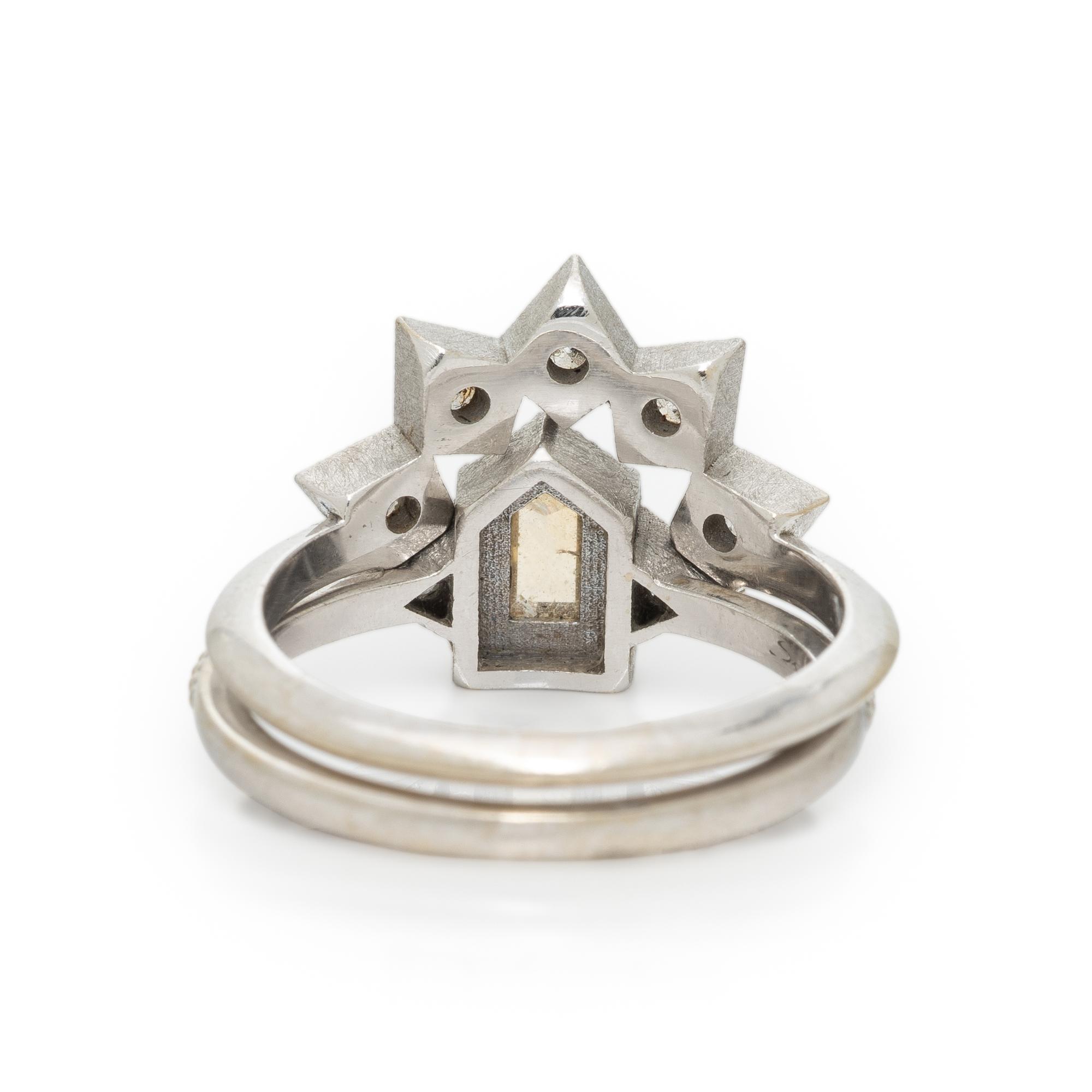 COLORED DIAMOND RING AND DIAMOND RING JACKET