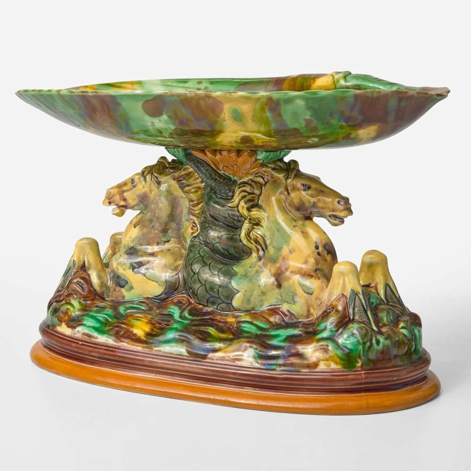A Wedgwood Majolica Centerpiece UK, 1860s