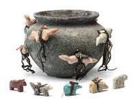 Zuni Fetish Pottery Jar