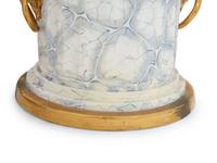 A Pair of English Parcel Gilt Porcelain Fruit Coolers