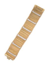 YELLOW GOLD AND DIAMOND BRACELET