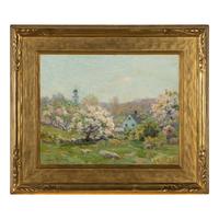 Melbourne H. Hardwick (American, 1857–1916) — Appleblossoms Landscape
