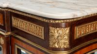 A Louis XV Style Gilt Bronze Mounted Mahogany Vitrine Cabinet