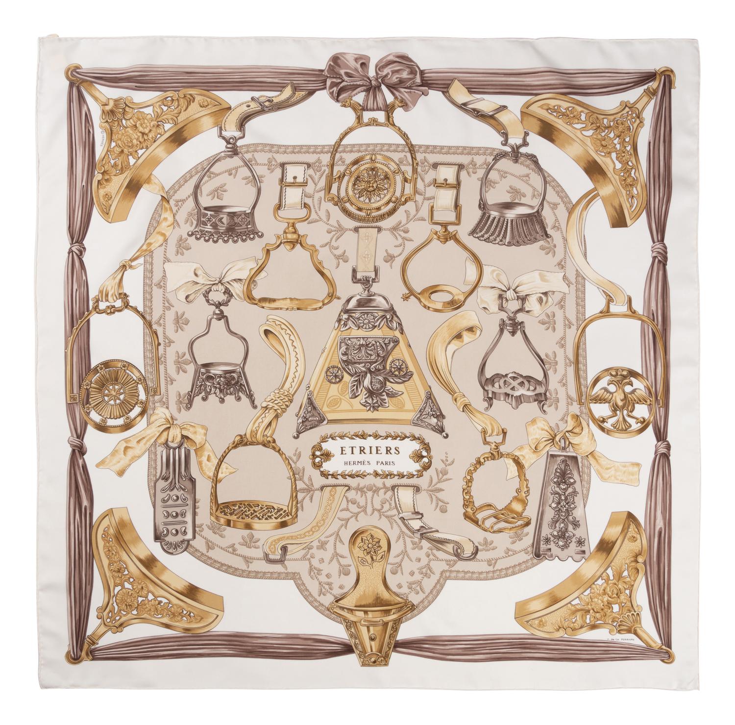 Three Hermès 90cm Silk Scarves