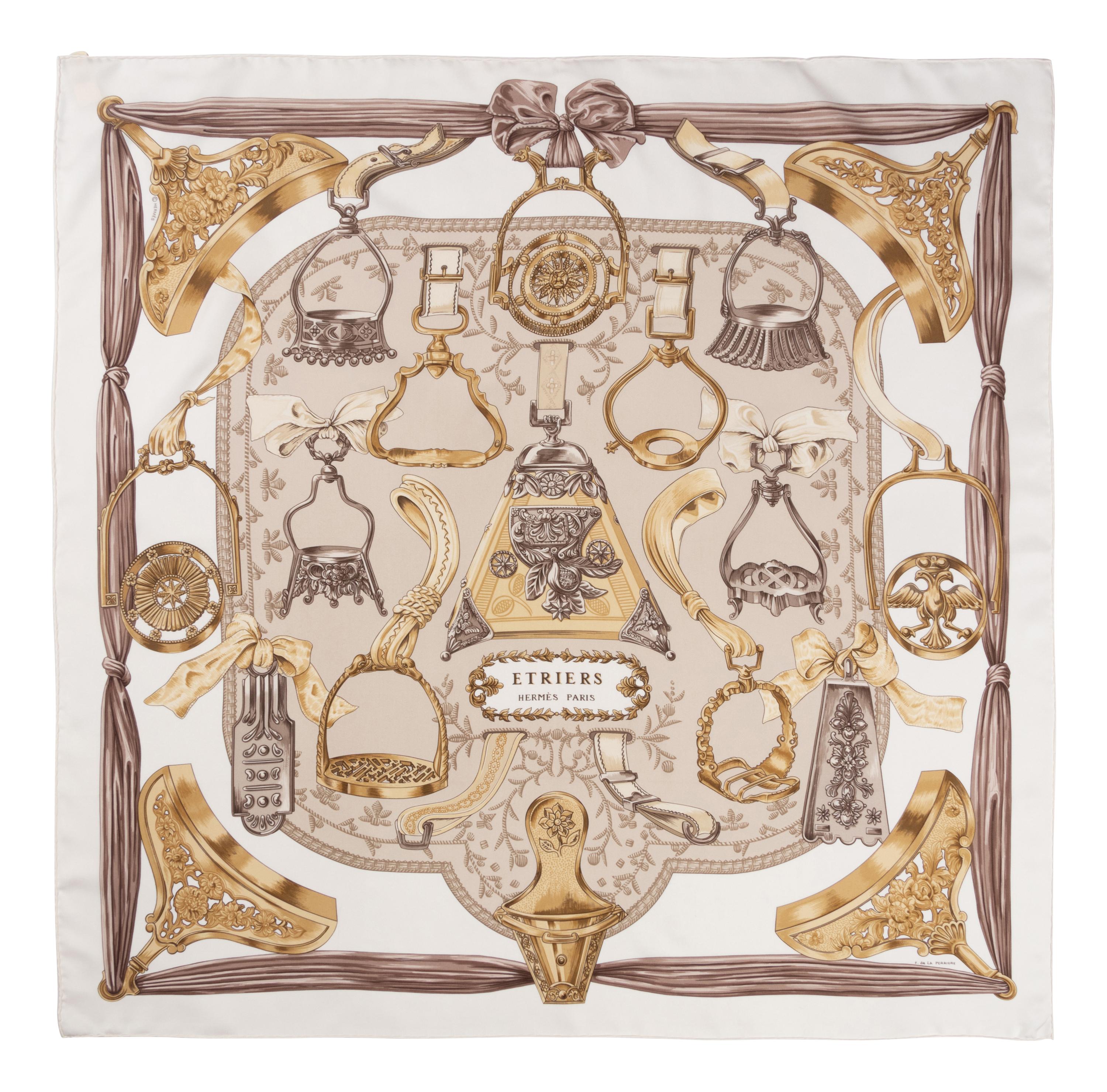 Three Hermès 90cm Silk Scarves