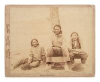 [NATIVE AMERICANS]. Photograph of three young Sioux men. Chicago: Grabill, 1890.