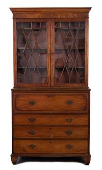 A George III Mahogany Secretary Bookcase