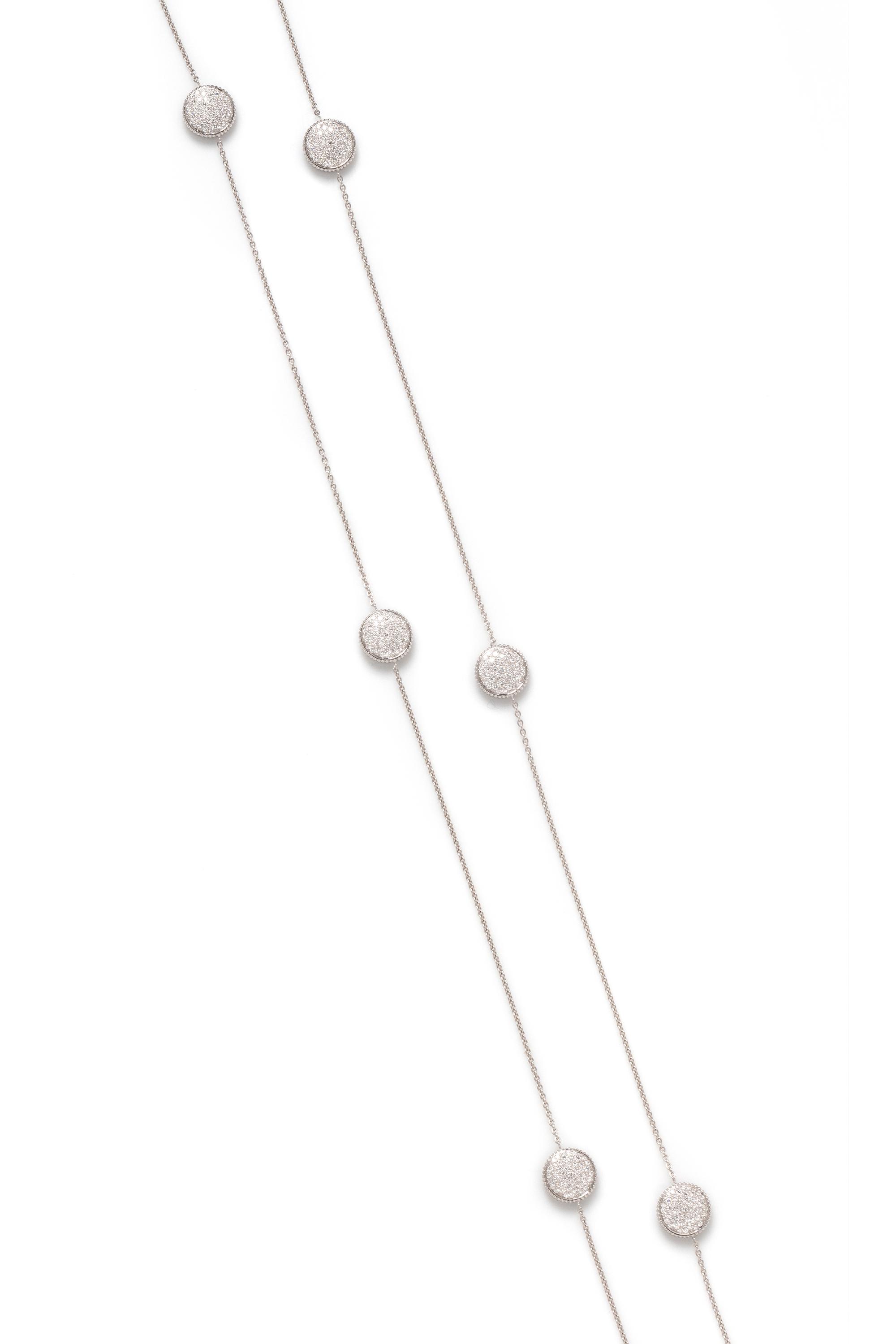 DIOR, FRENCH, PAIR OF DIAMOND 'ROSE DE VENTS' LONGCHAIN NECKLACES