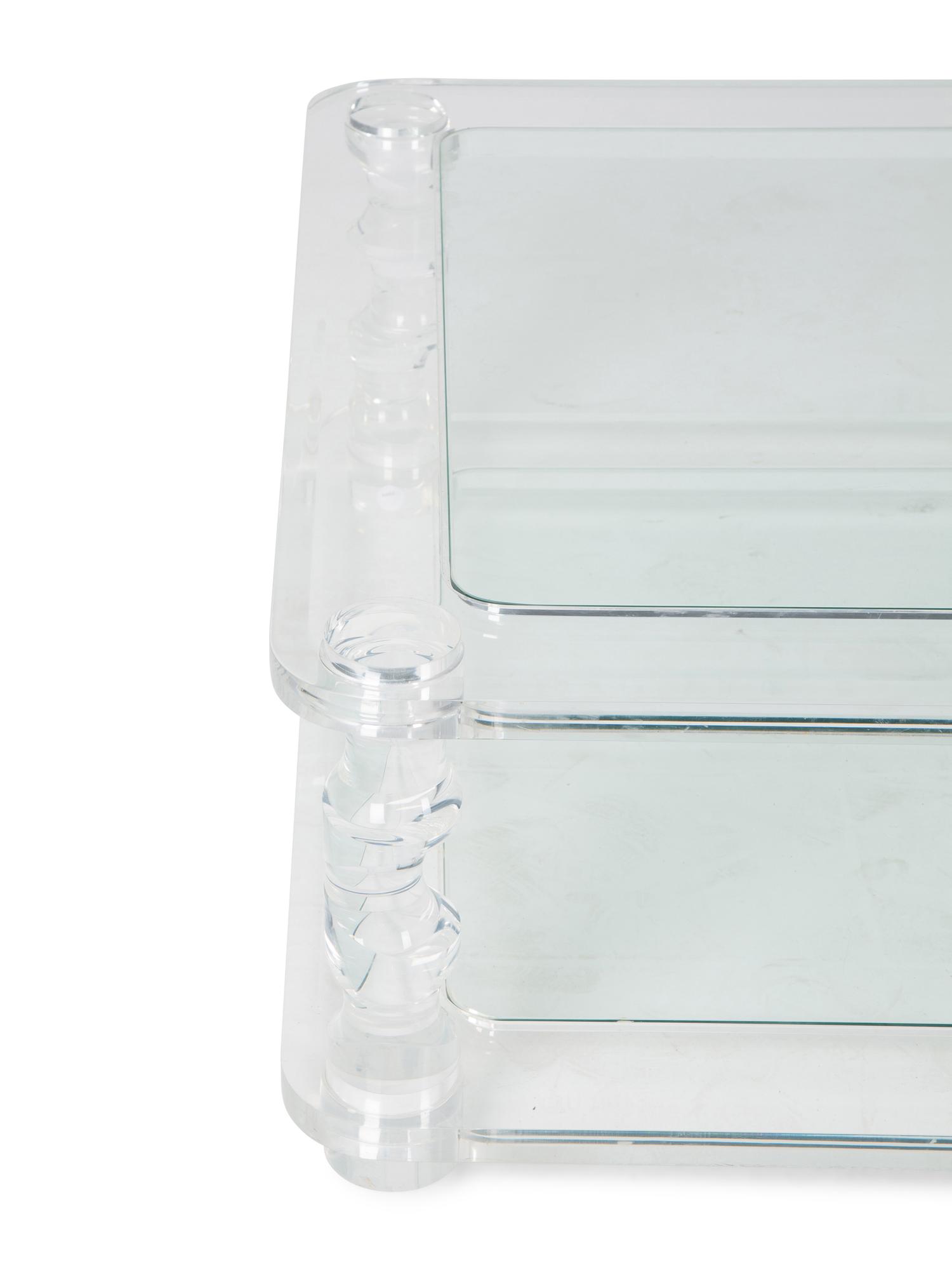 A Charles Hollis Jones Lucite Coffee Table — Mid-20th Century