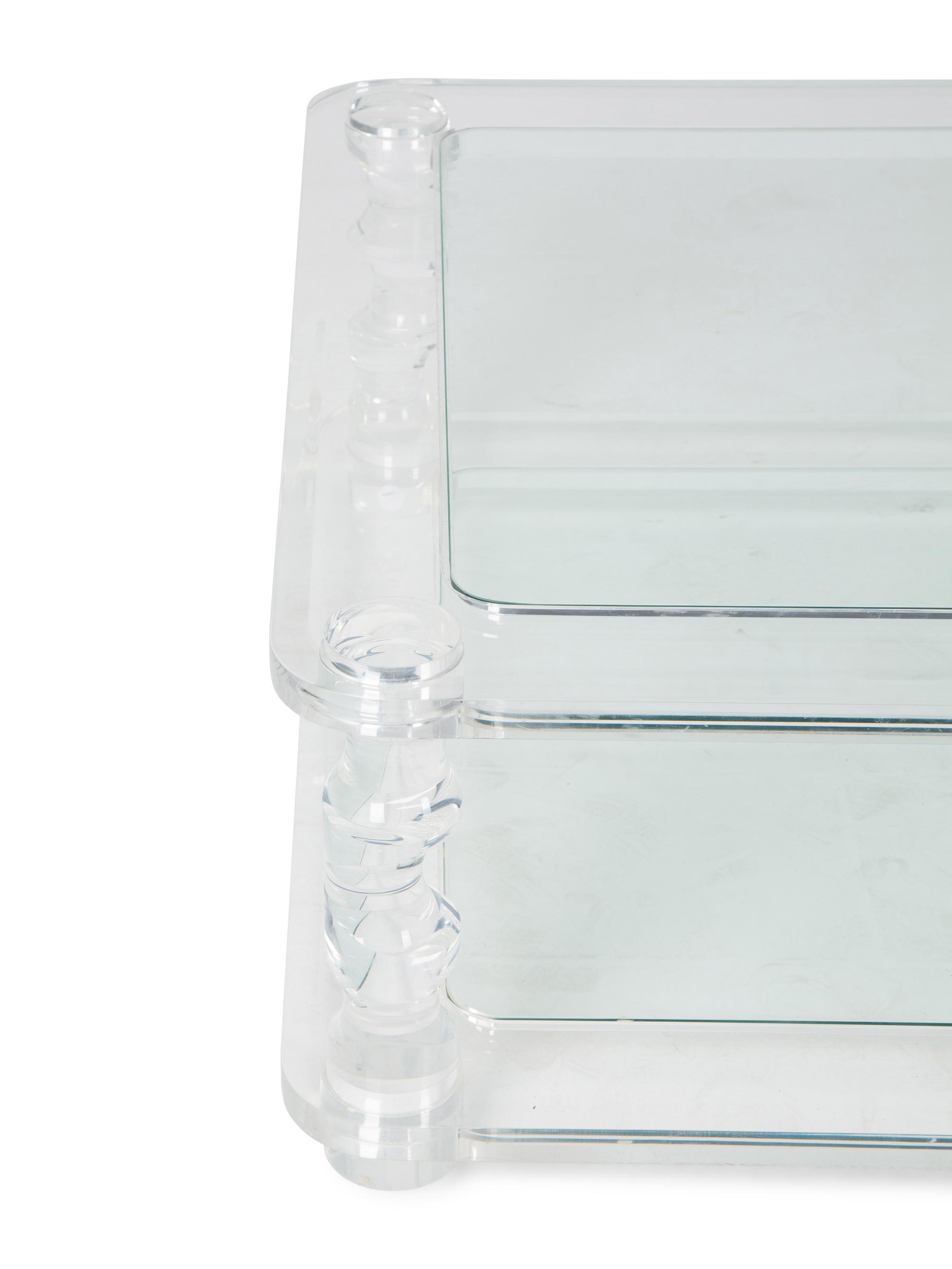 A Charles Hollis Jones Lucite Coffee Table — Mid-20th Century