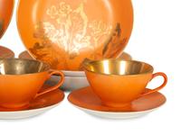 A Dorothy C. Thorpe Porcelain Dinner Service in the Persimmon Pattern — 20th Century