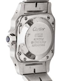 CARTIER, STAINLESS STEEL AND 18K YELLOW GOLD 'SANTOS' WATCH