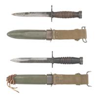Two US M4 Bayonets with Scabbard