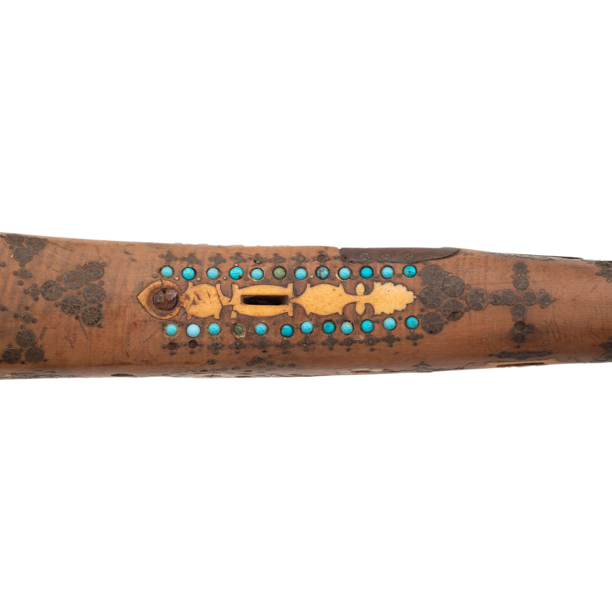 Lot of 2 Ottoman and Indian Muskets Including: Heavily Inlaid Shishana and Toradar