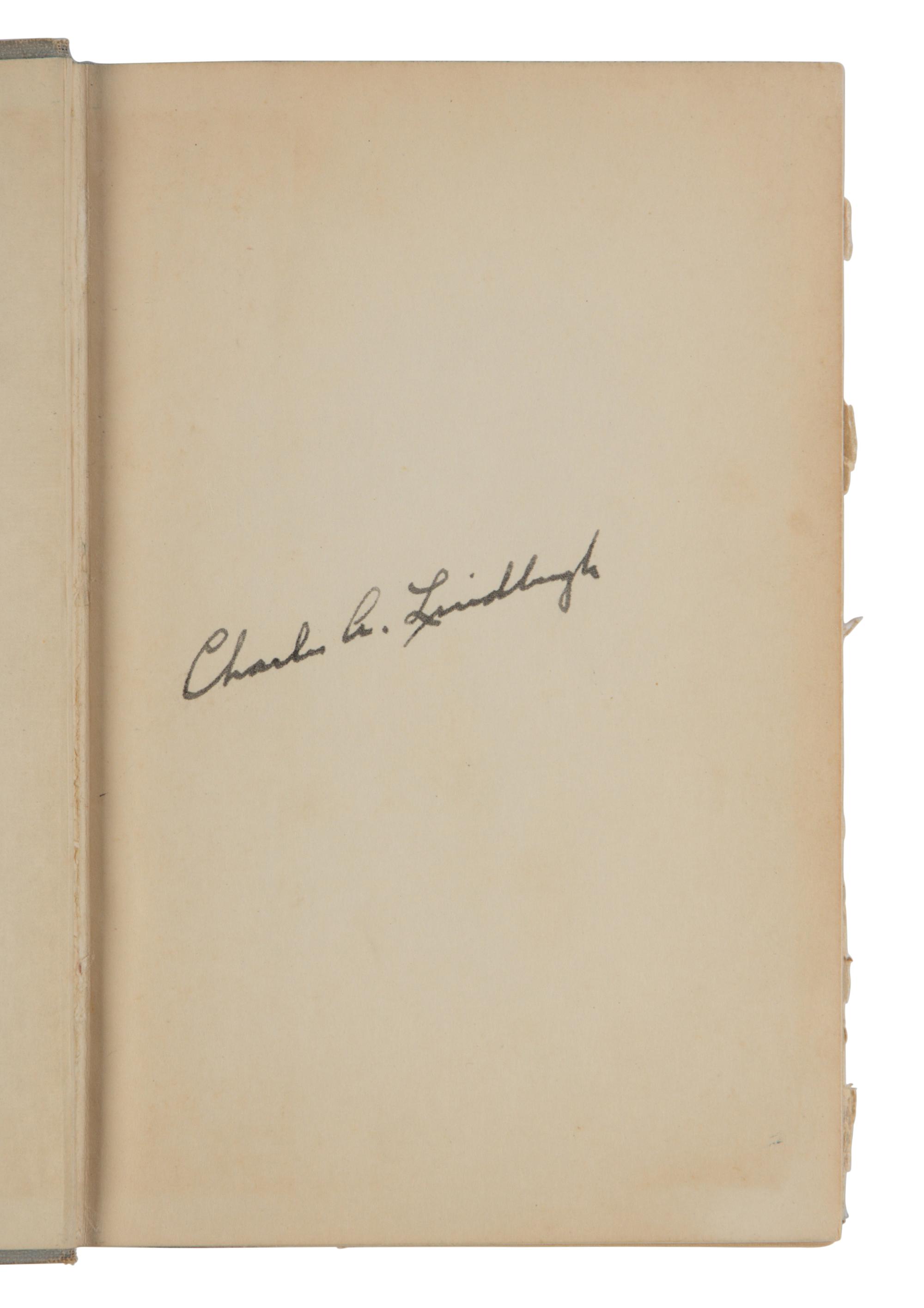LINDBERGH, Charles. (1902-1974). "We" . New York: Grosset & Dunlap, 1928.