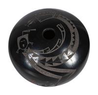 Blackware Pottery Jar, with Yei
