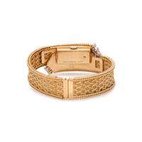 UTI WATCH CO., 18K YELLOW GOLD AND DIAMOND SURPRISE WRISTWATCH