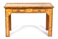 A Rattan Desk Height of desk 31 x width 48 x depth 24 inches. — 20TH CENTURY