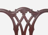 A Centennial Chippendale carved mahogany armchair, late 19th century