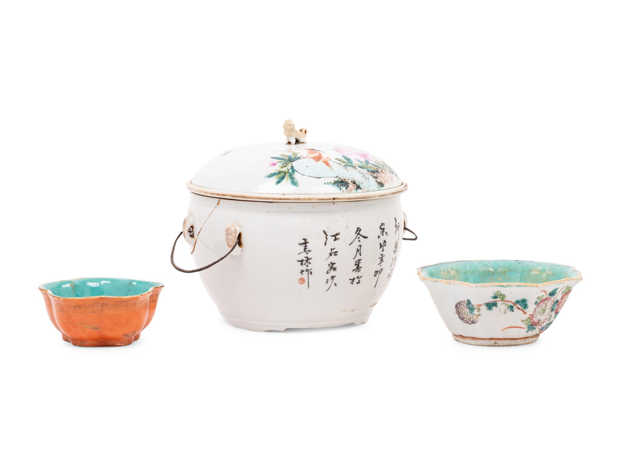 Three Chinese Porcelain Articles