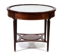 A Louis XVI Style Mahogany Large Bouillotte Table