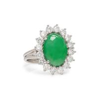 JADE AND DIAMOND RING