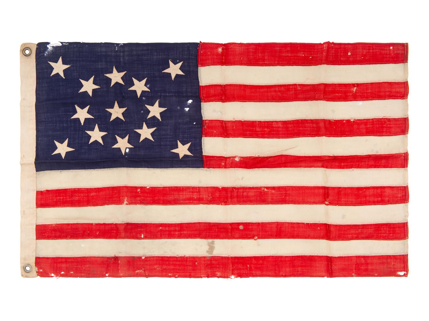 [FLAGS]. 13-star American flag. Ca late 19th-early 20th century.