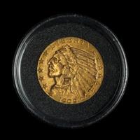 A 1909-D Indian Head $5 Gold Coin